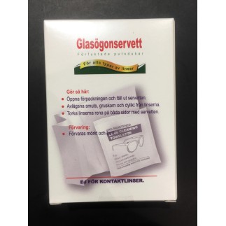 Våtservett Glasögon 120-p glasögonservetter