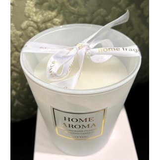 Doftljus Cotton vit i presentask