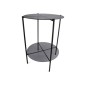 Bord glas/metall svart 86 cm Bord glas/metall svart 86 cm