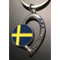 Nyckelring Souvenir Hjärta Flagga Nyckelring Souvenir Hjärta Flagga