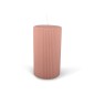 Ljus Blockljus Rosa Relief 7x12 cm