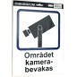 Stickers Området Kamera bevakas Larm A4