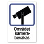 Stickers Området Kamera bevakas Larm A4