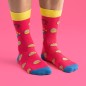 Strumpor Fika Semla Rosa stl 41-46 Strumpor Fika Semla Rosa stl 41-46