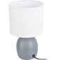 Bordslampa Lampa Keramik Vit Grå Beige 26 cm Bordslampa Lampa Keramik Vit Grå Beige 26 cm