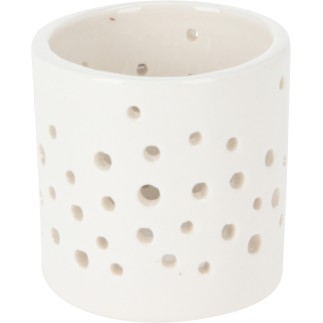 Ljushållare Vit Granar Prickar Jul 6 cm